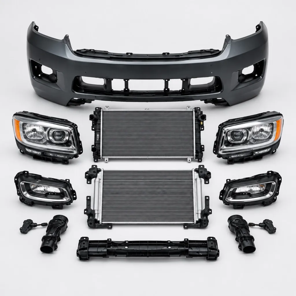 Collision repair kit components
